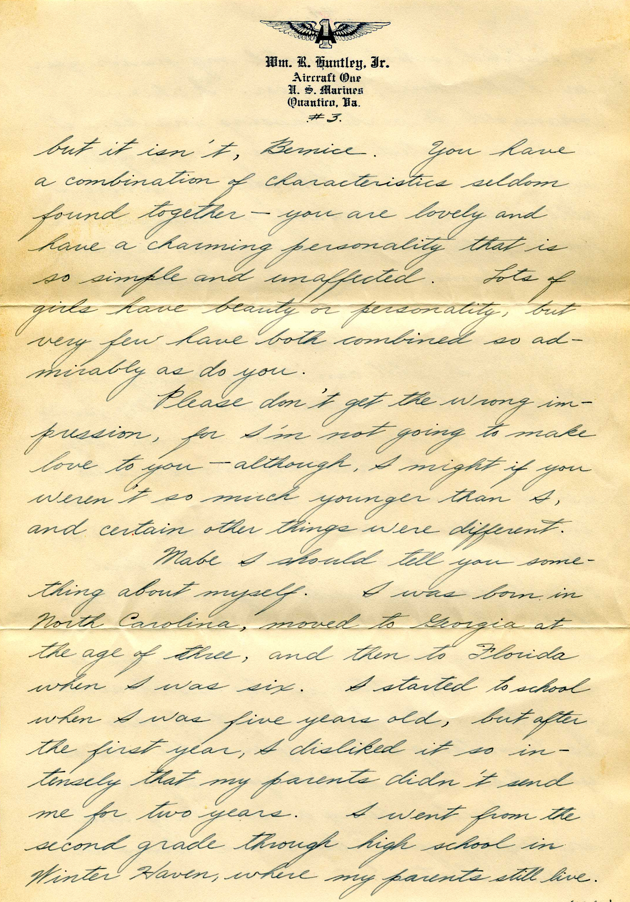 Bill's First Letter: Page 3